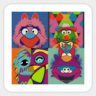 Muppetite Abstract Sticker